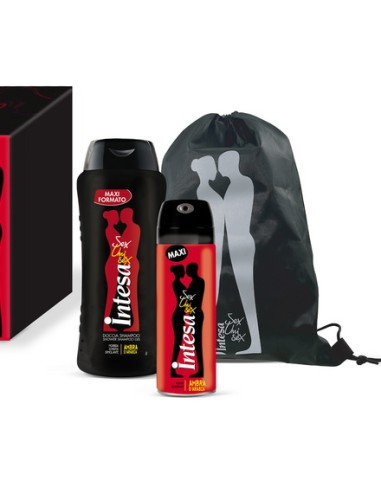 intesa sex unisex confezione: docciashampoo 300ml + deo spray 150ml + sacca: tuttocasashop.it: igiene e cura della persona