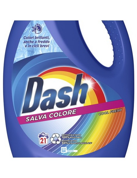 dash detersivo lavatrice liquido 21 lavaggi 1050ml - salva colore: tuttocasashop.it: prodotti per bucato e tessuti