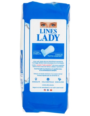 lines lady assorbenti ingienici anatomici - 10 pezzi: tuttocasashop.it: igiene e cura della persona