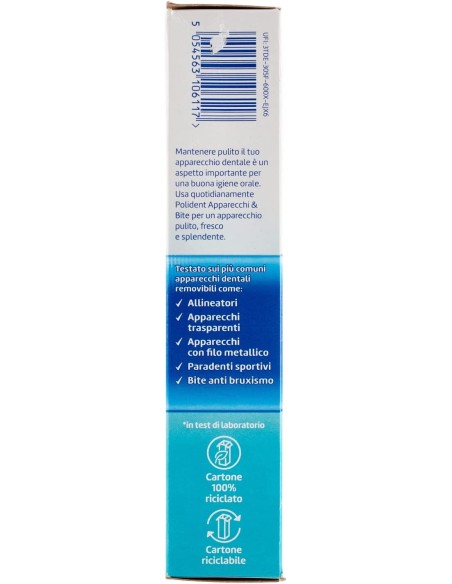 polident 30 compresse effervescenti - per la pulizia di apparecchi & bite: tuttocasashop.it: igiene e cura della persona