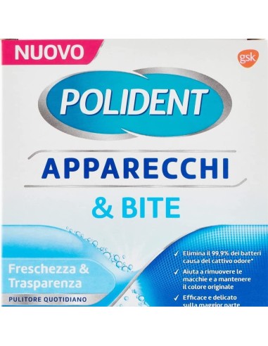 polident 30 compresse effervescenti - per la pulizia di apparecchi & bite: tuttocasashop.it: igiene e cura della persona