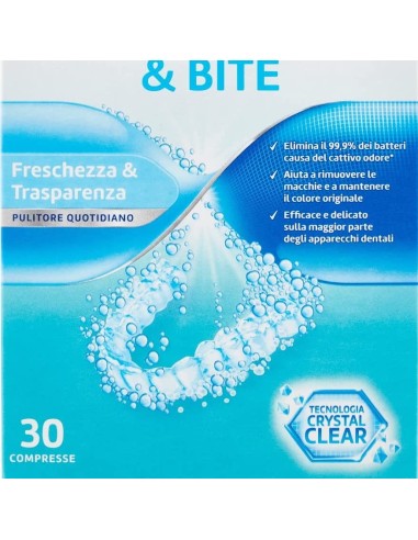 polident 30 compresse effervescenti - per la pulizia di apparecchi & bite: tuttocasashop.it: igiene e cura della persona