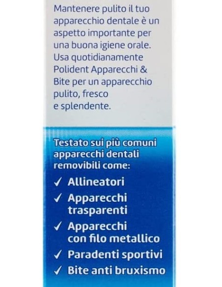 polident 30 compresse effervescenti - per la pulizia di apparecchi & bite: tuttocasashop.it: igiene e cura della persona