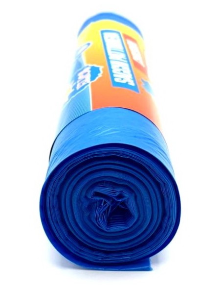elios 10 sacchi rifiuti misura condominiale 70x110cm - blu - con laccetto: tuttocasashop.it: pulizia e cura della casa