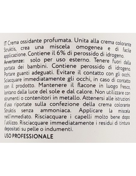 struktis attivatore in crema - ossigeno 20 volumi - ossidante per tintura: tuttocasashop.it: igiene e cura della persona