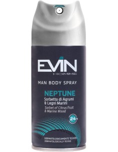 evin deodorante spray uomo 150ml - neptune sorbetto di agrumi e legni marini: tuttocasashop.it: igiene e cura della persona