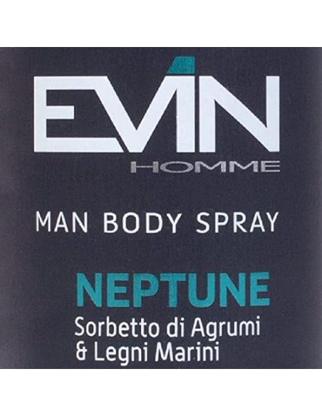 evin deodorante spray uomo 150ml - neptune sorbetto di agrumi e legni marini: tuttocasashop.it: igiene e cura della persona