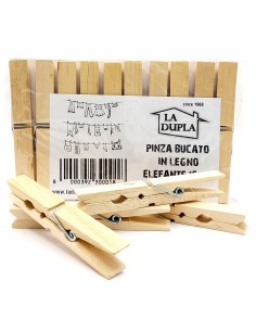elefante la dupla 10 pinze stendi bucato in legno - extra resistenti: tuttocasashop.it: prodotti per bucato e tessuti