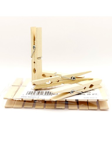 elefante la dupla 10 pinze stendi bucato in legno - extra resistenti: tuttocasashop.it: prodotti per bucato e tessuti