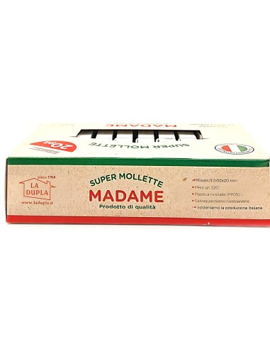 madame la dupla 20 pinze stendi bucato in plastica - bianche - made in italy: tuttocasashop.it: prodotti per bucato e tessuti