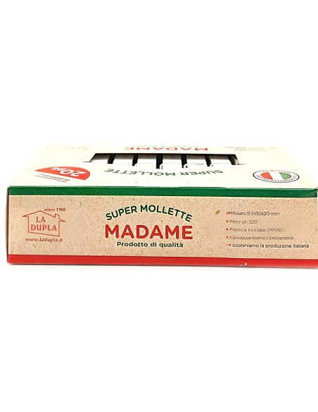 madame la dupla 20 pinze stendi bucato in plastica - bianche - made in italy: tuttocasashop.it: prodotti per bucato e tessuti