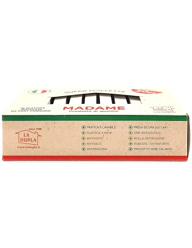 madame la dupla 20 pinze stendi bucato in plastica - bianche - made in italy: tuttocasashop.it: prodotti per bucato e tessuti