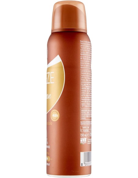breeze deodorante spray - 150ml - argan - vaniglia e sandalo - zero macchie: tuttocasashop.it: igiene e cura della persona