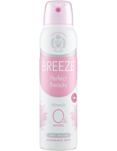 breeze deodorante spray - 150ml - perfect beauty - 0% alcool - zero macchie: tuttocasashop.it: igiene e cura della persona