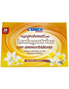 l'unico 20 fogli profumati per asciugatrice con ammorbidente nettare oriente: tuttocasashop.it: prodotti per bucato e tessuti
