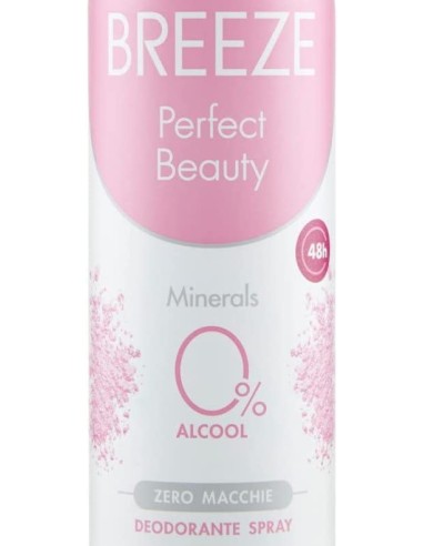 breeze deodorante spray - 150ml - perfect beauty - 0% alcool - zero macchie: tuttocasashop.it: igiene e cura della persona