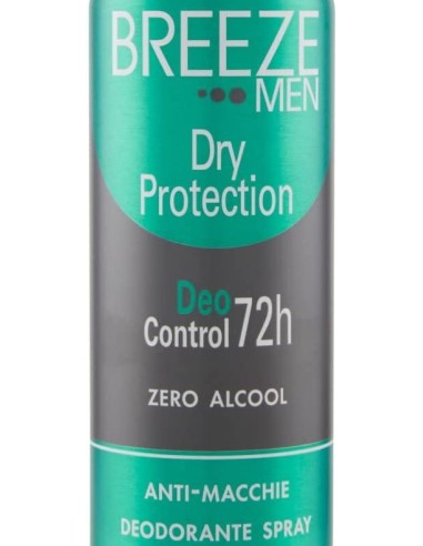 breeze deodorante spray - 150ml - men dry protection - zero alcool e macchie: tuttocasashop.it: igiene e cura della persona