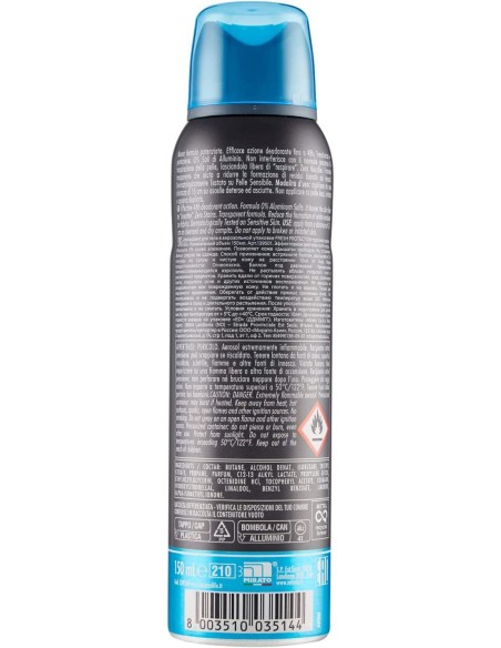 breeze deodorante spray - 150ml - men fresh protection - 48h - zero macchie: tuttocasashop.it: igiene e cura della persona