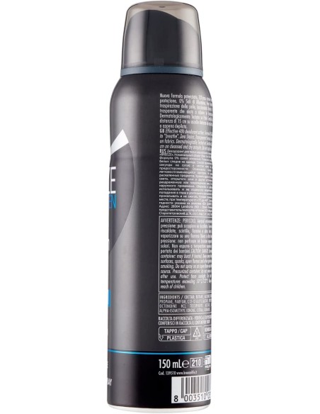 breeze deodorante spray - 150ml - men invisible protection - anti macchie: tuttocasashop.it: igiene e cura della persona