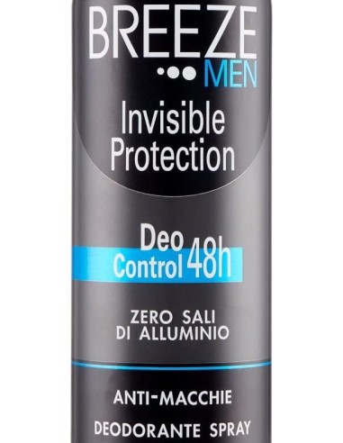 breeze deodorante spray - 150ml - men invisible protection - anti macchie: tuttocasashop.it: igiene e cura della persona