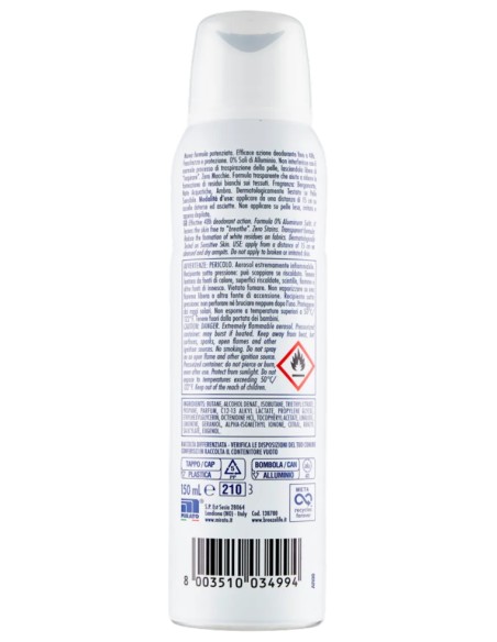 breeze deodorante spray - 150ml - mediterraneo - 0% sali di alluminio: tuttocasashop.it: igiene e cura della persona