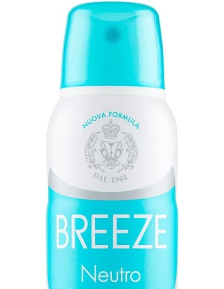 breeze deodorante spray - 150ml - neutro minerals - 0% alcool - zero macchie: tuttocasashop.it: igiene e cura della persona