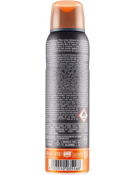 breeze deodorante spray - 150ml - men power protection - 48h - anti-macchie: tuttocasashop.it: igiene e cura della persona
