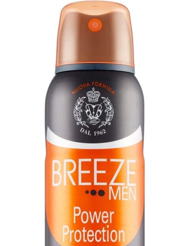 breeze deodorante spray - 150ml - men power protection - 48h - anti-macchie: tuttocasashop.it: igiene e cura della persona