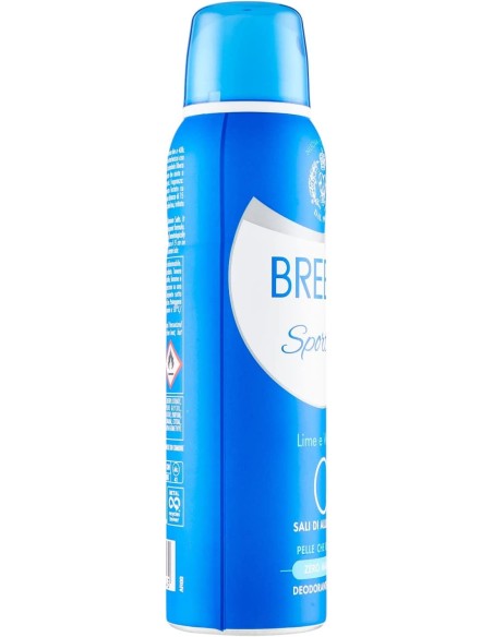 breeze deodorante spray - 150ml - sporting - lime e vetiver - zero macchie: tuttocasashop.it: igiene e cura della persona