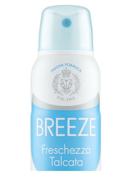 breeze deodorante spray - 150ml - freschezza talcata - zero macchie: tuttocasashop.it: igiene e cura della persona