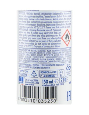 breeze deodorante spray - 150ml - freschezza talcata - zero macchie: tuttocasashop.it: igiene e cura della persona