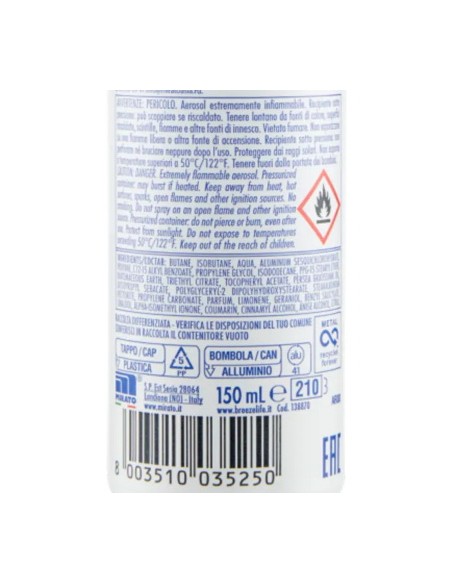 breeze deodorante spray - 150ml - freschezza talcata - zero macchie: tuttocasashop.it: igiene e cura della persona