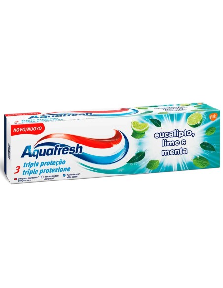 aquafresh dentifricio 75ml - tripla protezione - eucalipto lime & menta: tuttocasashop.it: igiene e cura della persona