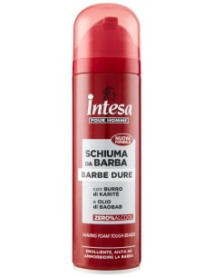 intesa pour homme schiuma da barba - 300ml - barbe dure - burro di karite': tuttocasashop.it: igiene e cura della persona