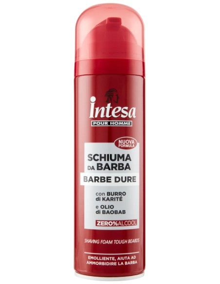 intesa pour homme schiuma da barba - 300ml - barbe dure - burro di karite': tuttocasashop.it: igiene e cura della persona