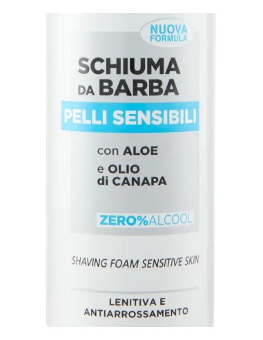 intesa pour homme schiuma da barba - 300ml - pelli  sensibili - aloe canapa: tuttocasashop.it: igiene e cura della persona