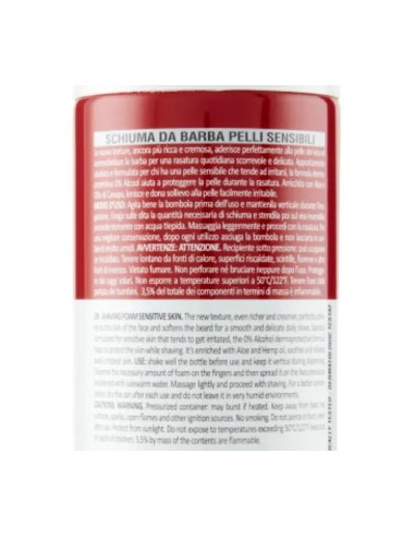 intesa pour homme schiuma da barba - 300ml - pelli  sensibili - aloe canapa: tuttocasashop.it: igiene e cura della persona
