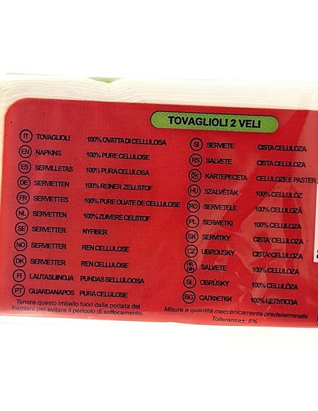 soavex 75 tovaglioli ovattati doppio velo - 33x33cm - bianchi: tuttocasashop.it: carta & monouso