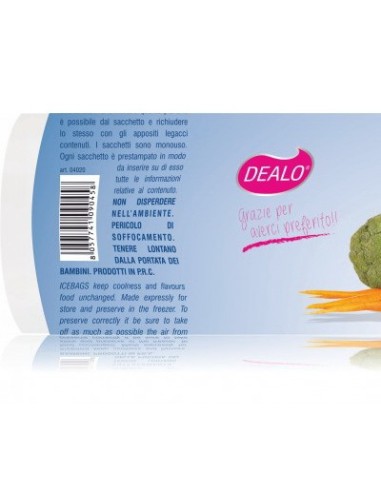 dealo sacchi gelo 28x42cm misura grande s300 - per frigo o congelatore: tuttocasashop.it: carta & monouso