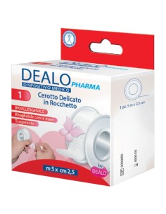 dealo rocchetto per medicazione primo soccorso 5 metri x 2.5cm - bianco: tuttocasashop.it: igiene e cura della persona