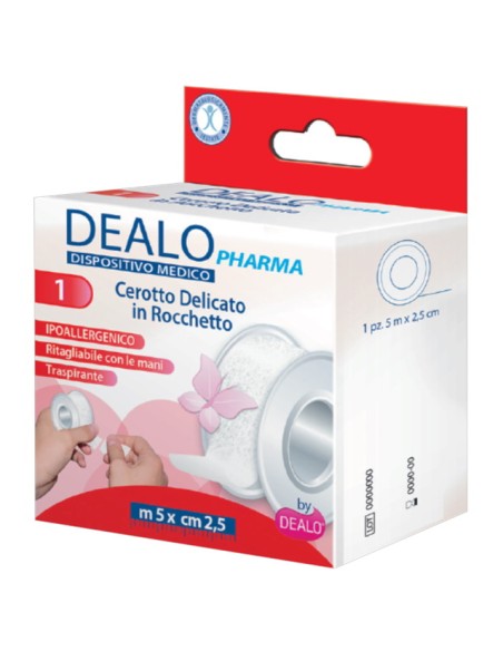 dealo rocchetto per medicazione primo soccorso 5 metri x 2.5cm - bianco: tuttocasashop.it: igiene e cura della persona