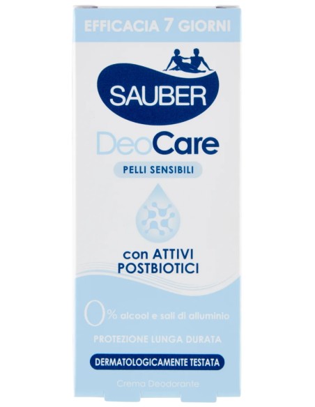 sauber deodorante in crema - 35ml - deo care - efficacia 7 giorni: tuttocasashop.it: igiene e cura della persona