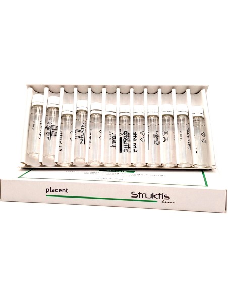 struktis placent lozione capelli - 12 fiale da 10ml - rinforzante: tuttocasashop.it: igiene e cura della persona