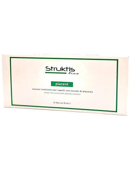struktis placent lozione capelli - 12 fiale da 10ml - rinforzante: tuttocasashop.it: igiene e cura della persona