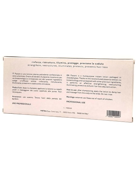 struktis placent lozione capelli - 12 fiale da 10ml - rinforzante: tuttocasashop.it: igiene e cura della persona