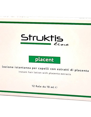 struktis placent lozione capelli - 12 fiale da 10ml - rinforzante: tuttocasashop.it: igiene e cura della persona