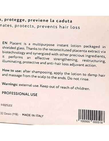 struktis placent lozione capelli - 12 fiale da 10ml - rinforzante: tuttocasashop.it: igiene e cura della persona