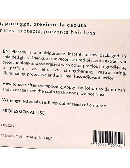 struktis placent lozione capelli - 12 fiale da 10ml - rinforzante: tuttocasashop.it: igiene e cura della persona