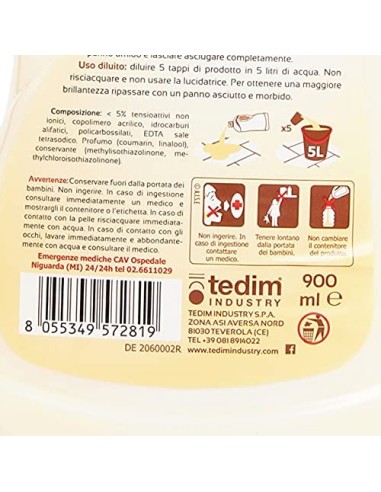elle cera facile lavaincera pavimenti - 900ml - parquet - pavimenti in legno: tuttocasashop.it: pulizia e cura della casa