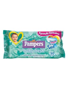 pampers baby fresh - 50 saviettine umidificate - delicate sulla pelle: tuttocasashop.it: igiene e cura della persona